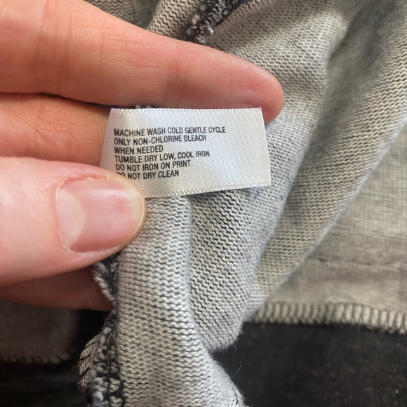 GAP Men's Shawl-Collar Cardigan V-neck Button Front Size Small Charcoal - Picture 7 of 7